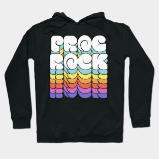 Prog Rock - 70s Style Typography Lettering Design Hoodie